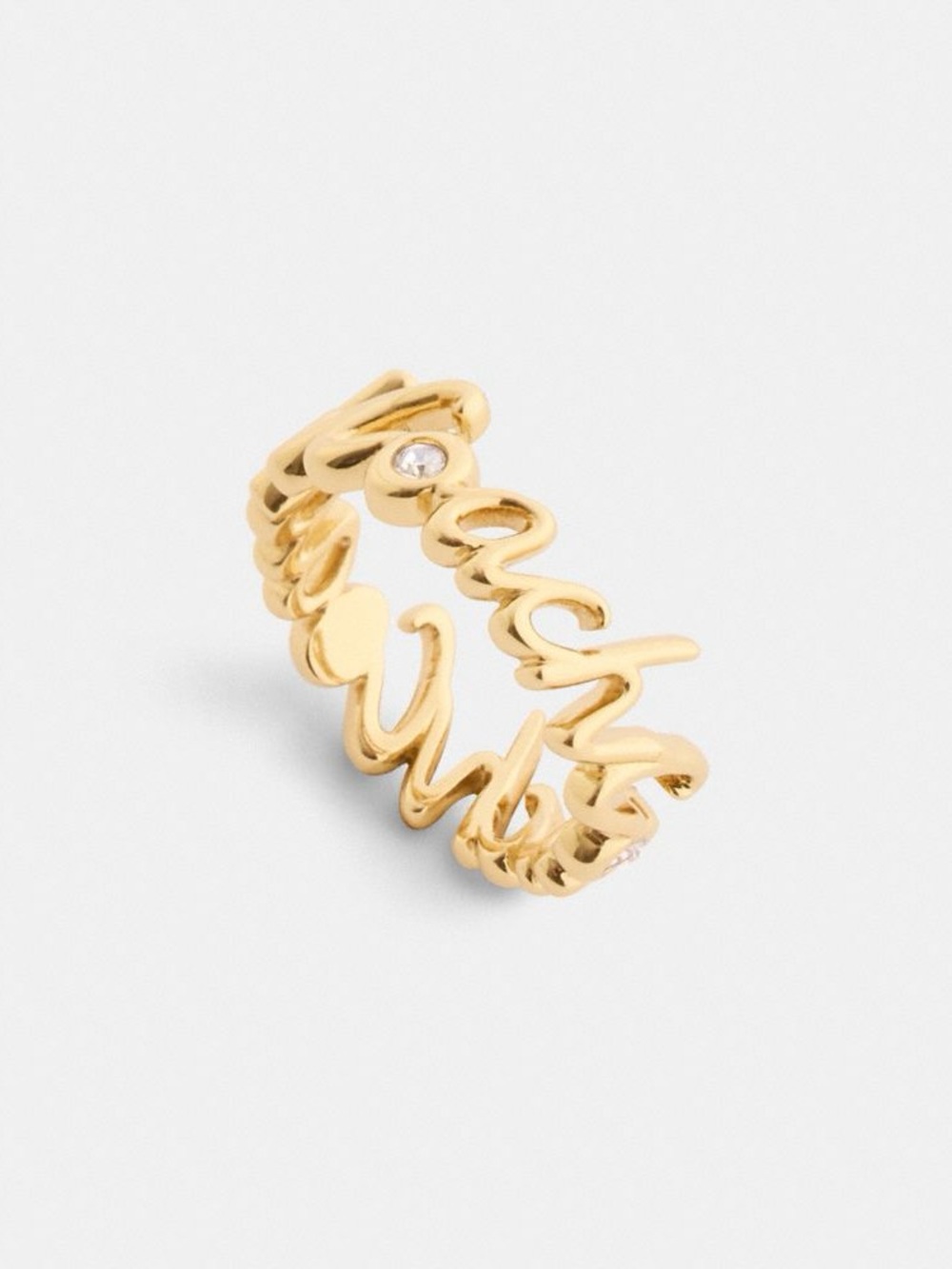 COACH SCRIPT RING